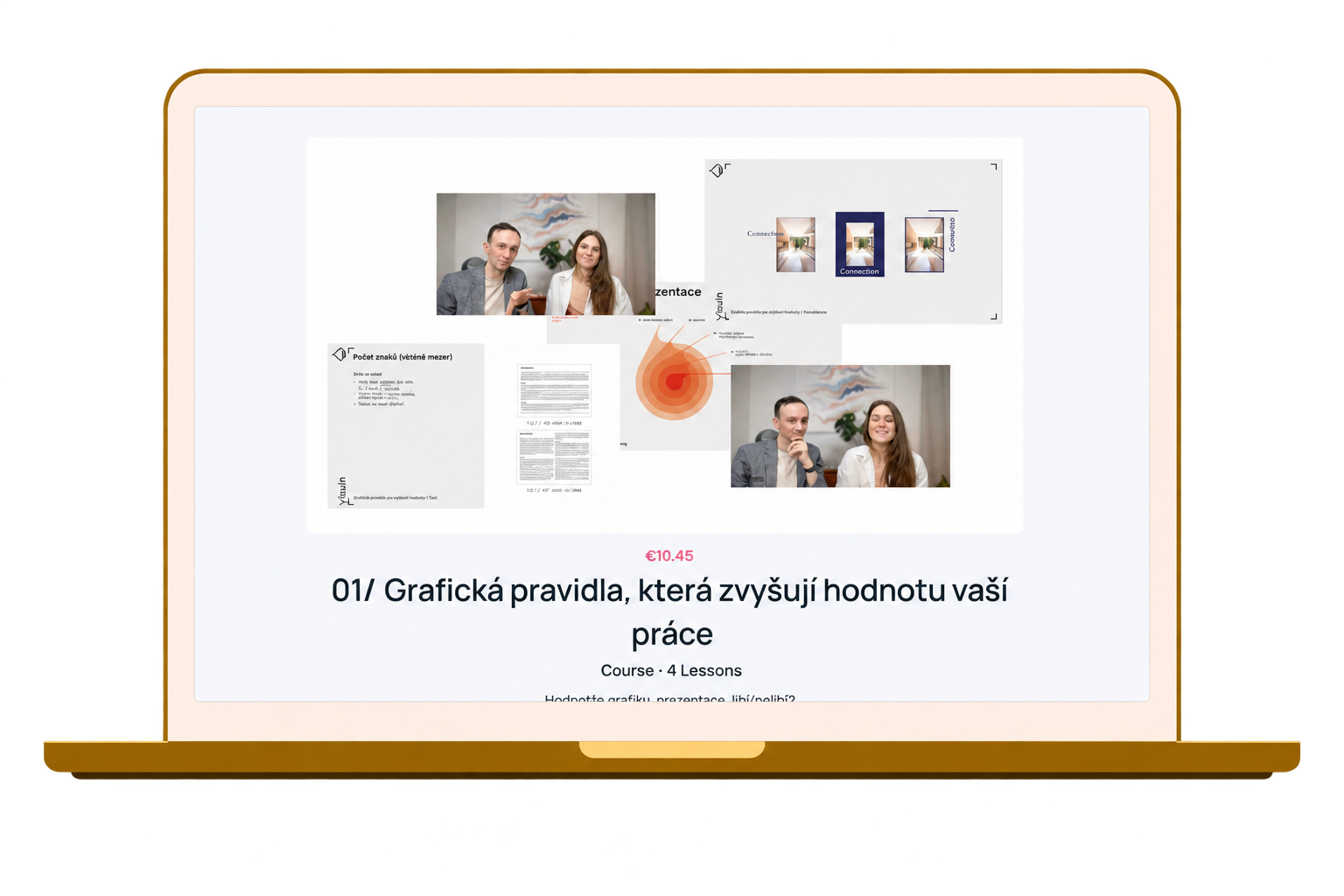 Náhled videokurzu VISUIN — grafická pravidla pro prezentaci projektů